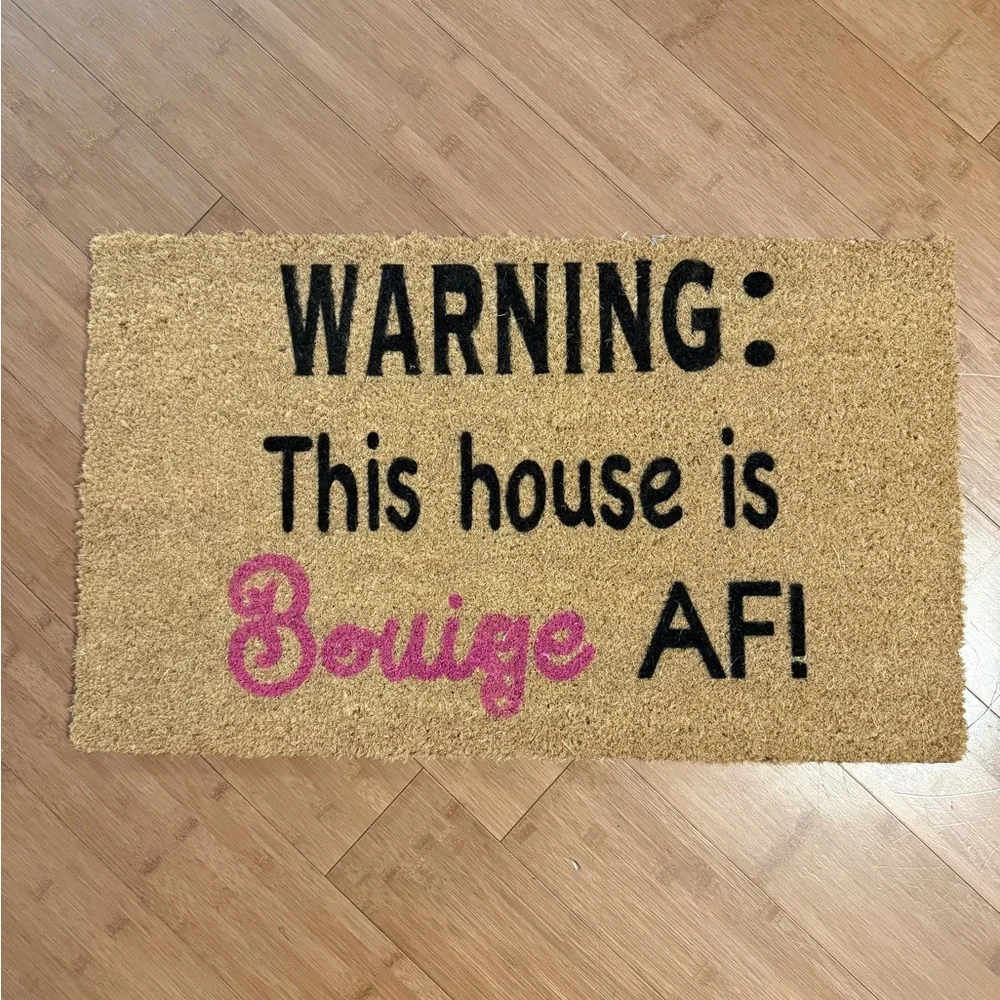 Bougie AF Tan and Pink Doormat